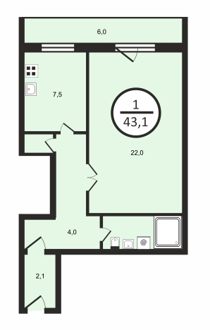 Купить квартиру на улице Верхняя Дуброва в Владимире. Вариант № 24764, 33, площадь -  квм, цена 5400000 рублей