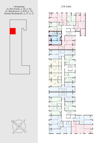Купить квартиру на улице Жуковского в Владимире. Вариант № 83662, 1, площадь -  квм, цена 8125000 рублей