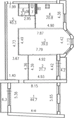 Купить четырехкомнатную квартиру у метро Проспект Просвещения в Санкт-Петербурге. Вариант № 8062792, 0, площадь -  квм, цена 29274000 рублей