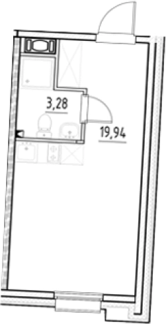 Купить Студию в новостройках в районе Фрунзенский в Санкт-Петербурге. Вариант № 5558550, 0, площадь - квм, цена 6554890 рублей