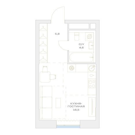 Купить квартиру в ЖК Детали в Москве. Вариант № 879624, 0, площадь -  квм, цена 13767154 рублей