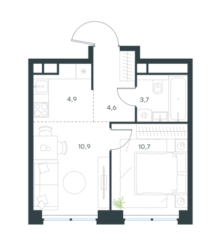 Купить квартиру в Москве. Вариант № 9888780, 1, площадь -  квм, цена 18000000 рублей