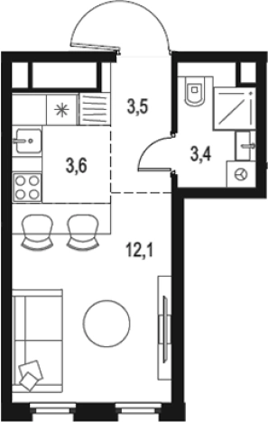 Купить квартиру в районе Нижегородский в Москве. Вариант № 205849, 0, площадь - квм, цена 10869912 рублей