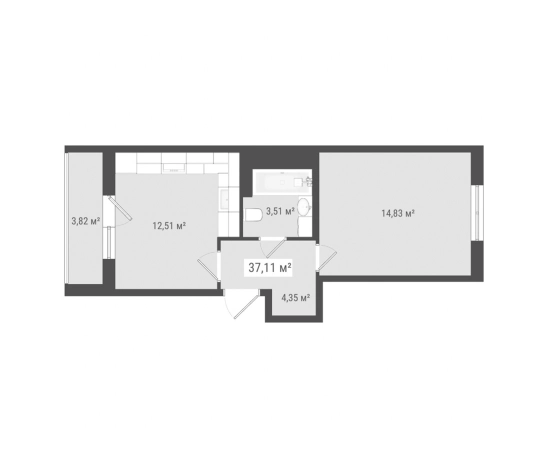 Купить квартиру на улице Петровский бульвар в Ленинградской области. Вариант № 9142288, 0, площадь - квм, цена 7069847 рублей