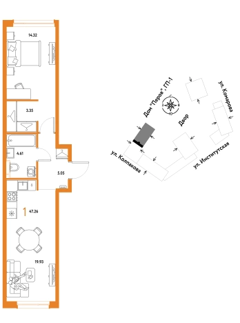 Купить квартиру в ЖК Страна.Парковая в Мытищах. Вариант № 10440524, 0, площадь -  квм, цена 17906667 рублей