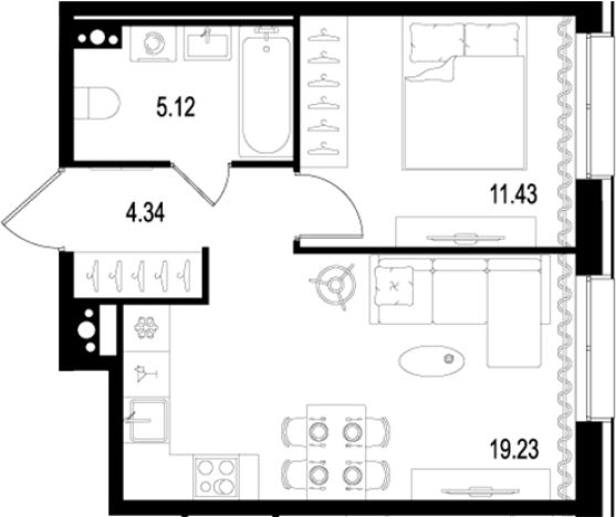 Купить квартиру в новостройках в ЖК Остров первых в Санкт-Петербурге. Вариант № 7980447, 0, площадь -  квм, цена 19562512 рублей