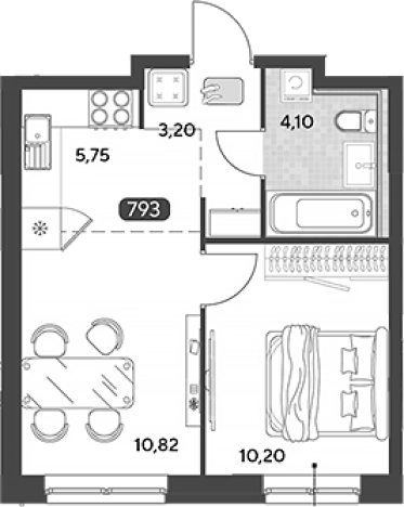 Купить двухкомнатную квартиру в Калужской области. Вариант № 121856, 0, площадь -  квм, цена 4691098 рублей