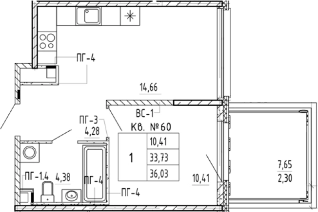 Купить однокомнатную квартиру в новостройках в ЖК PlUS Пулковский в Санкт-Петербурге. Вариант № 5586157, 0, площадь -  квм, цена 7638360 рублей