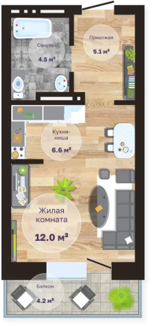 Купить квартиру в районе Ингодинский в Чите. Вариант № 158379, 0, площадь - квм, цена 5267500 рублей