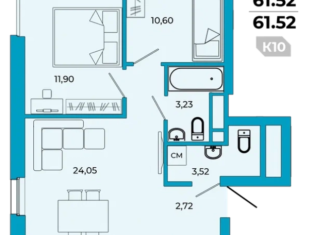 Купить трехкомнатную квартиру в новостройках на улице Щербакова в Пензе. Вариант № 87938, 0, площадь - квм, цена 8286744 рублей