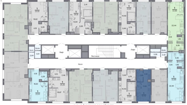 Купить квартиру в ЖК «Метропарк» в Рязани. Вариант № 4152621, 1, площадь - квм, цена 2900000 рублей