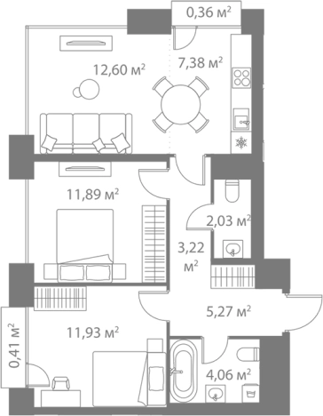 Купить трехкомнатную квартиру у метро Варшавская в Москве. Вариант № 114617, 0, площадь -  квм, цена 25738117 рублей