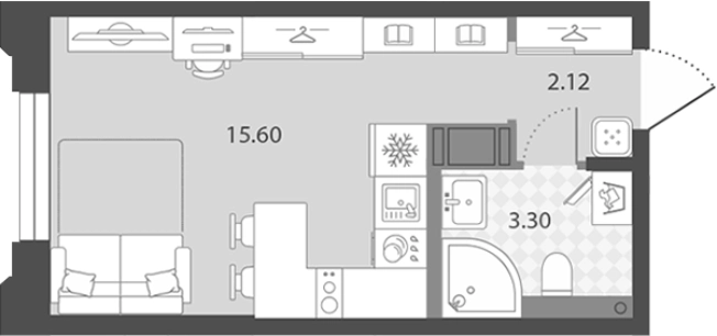 Купить Студию в ЖК Цивилизация на Неве в Санкт-Петербурге. Вариант № 7850995, 0, площадь -  квм, цена 7750914 рублей