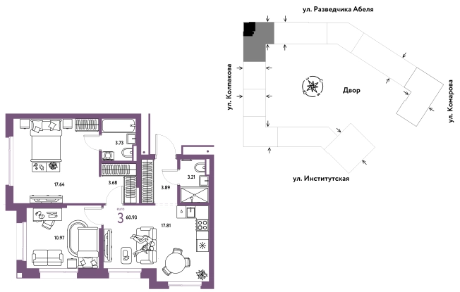 Купить квартиру в ЖК Страна.Парковая в Мытищах. Вариант № 10434544, 0, площадь -  квм, цена 27613333 рублей