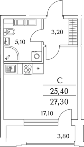 Купить Студию в новостройках в ЖК Тайм Сквер в Санкт-Петербурге. Вариант № 8102736, 0, площадь -  квм, цена 7062796 рублей