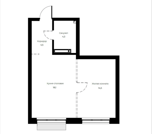 Купить однокомнатную квартиру на улице Богданова в Пензе. Вариант № 1302196, 0, площадь - квм, цена 5885600 рублей