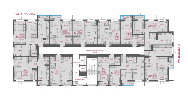 Купить двухкомнатную квартиру в ЖК Жилой комплекс "Новобережье" в Пензенской области. Вариант № 2351783, 1, площадь -  квм, цена 5315200 рублей