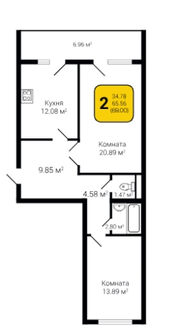 Купить квартиру в ЖК Зеленая Долина в Воронеже. Вариант № 161111, 0, площадь - квм, цена 7590000 рублей