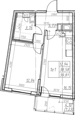 Купить двухкомнатную квартиру в ЖК Левитан в Мурине. Вариант № 6852786, 0, площадь -  квм, цена 6076350 рублей
