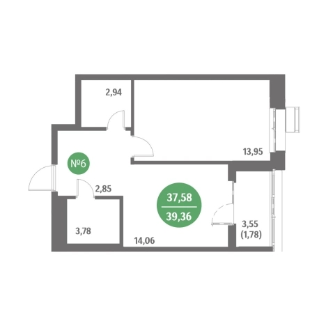 Купить однокомнатную квартиру в ЖК Стрижи в Приморском крае. Вариант № 10290390, 0, площадь -  квм, цена 7668000 рублей