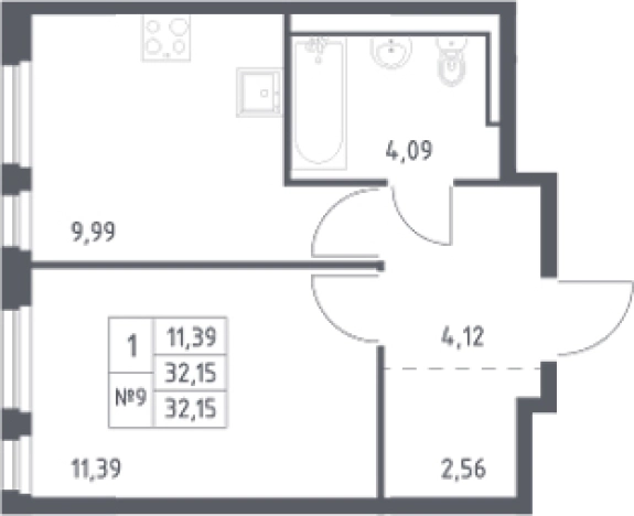 Купить квартиру в новостройках у метро Пролетарская в Ленинградской области. Вариант № 6900284, 0, площадь -  квм, цена 5256589 рублей