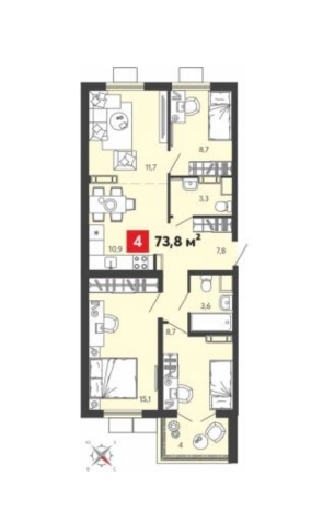 Купить квартиру на улице Светлая в Пензенской области. Вариант № 8977763, 0, площадь -  квм, цена 6000000 рублей