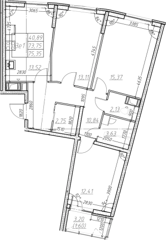 Купить четырехкомнатную квартиру в Мурине. Вариант № 6853032, 0, площадь -  квм, цена 10299188 рублей