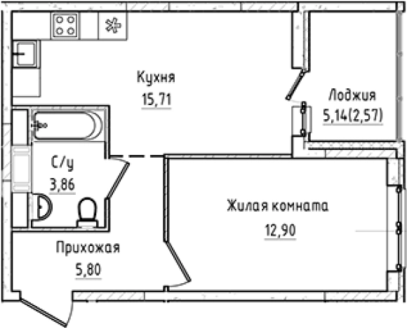 Купить двухкомнатную квартиру на улице Первых в Ленинградской области. Вариант № 7833482, 0, площадь -  квм, цена 6943372 рублей