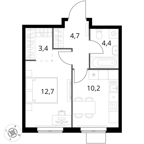 Купить квартиру в новостройках у метро Щелковская в Москве. Вариант № 9714744, 0, площадь -  квм, цена 20071800 рублей