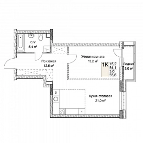 Купить квартиру в ЖК Симфония Нижнего в Нижнем Новгороде. Вариант № 139907, 0, площадь -  квм, цена 15692544 рублей