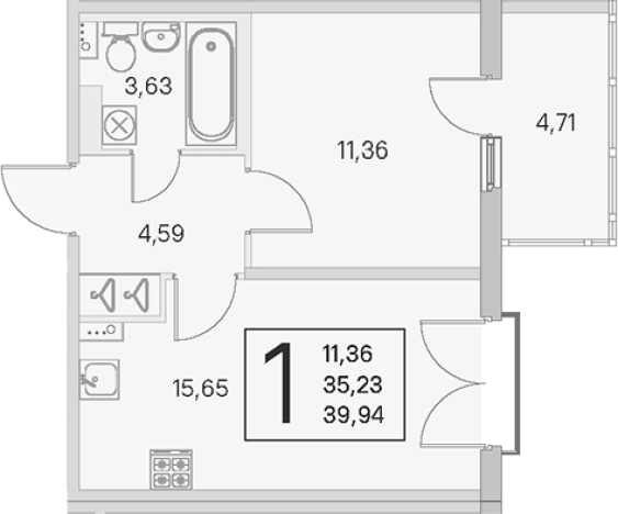 Купить квартиру в новостройках в ЖК Любоград в Стрельне в Санкт-Петербурге. Вариант № 6866491, 0, площадь -  квм, цена 8729994 рублей