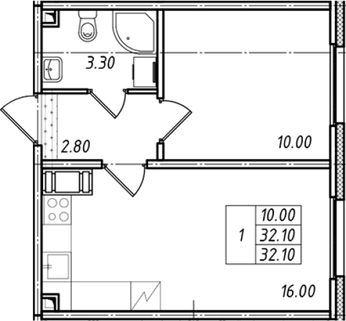 Купить двухкомнатную квартиру у метро Проспект Большевиков в Ленинградской области. Вариант № 7599152, 0, площадь -  квм, цена 5012350 рублей