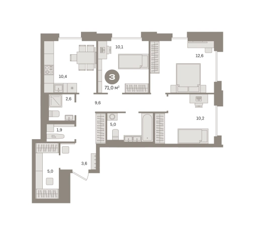 Купить квартиру у метро Домодедовская в Москве. Вариант № 8875180, 0, площадь -  квм, цена 24050000 рублей