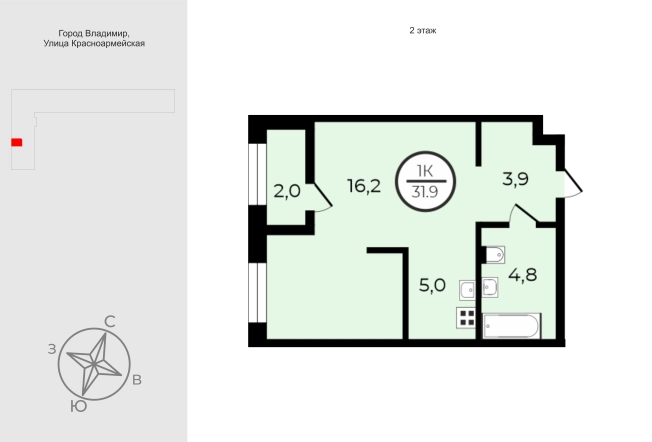 Купить квартиру в новостройках в ЖК UNO в Владимире. Вариант № 9569428, 0, площадь -  квм, цена 5423000 рублей
