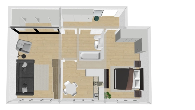 . Вариант № 3824140, 14, площадь - 42.5 квм, цена 2800000 рублей