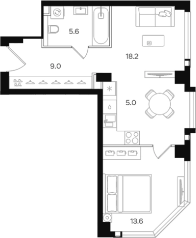 Купить квартиру на улице Большая Тульская в Москве. Вариант № 5684079, 0, площадь - квм, цена 28778860 рублей