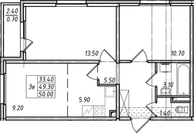 Купить трехкомнатную квартиру в ЖК Ржевский парк в Ленинградской области. Вариант № 7599005, 0, площадь -  квм, цена 7688950 рублей