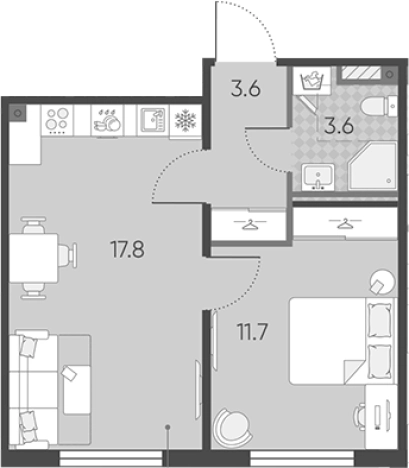 Купить двухкомнатную квартиру в новостройках в ЖК Пулково Lake в Санкт-Петербурге. Вариант № 7597437, 0, площадь -  квм, цена 8955056 рублей