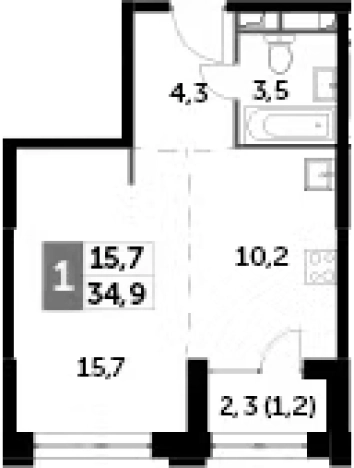 Купить квартиру у метро Хорошево в Москве. Вариант № 99455, 0, площадь -  квм, цена 25030280 рублей
