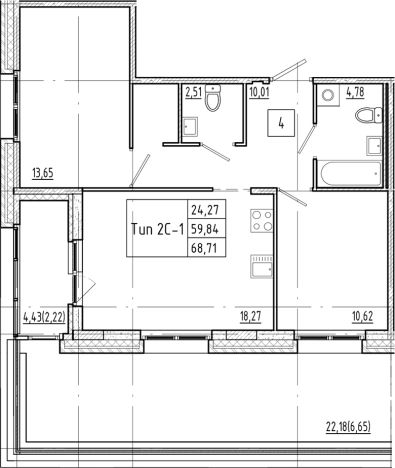 Купить трехкомнатную квартиру в новостройках в ЖК Ranta Residence в Санкт-Петербурге. Вариант № 6056441, 0, площадь -  квм, цена 27484000 рублей