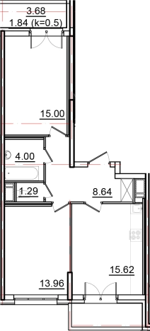Купить трехкомнатную квартиру на улице Вадима Шефнера в Санкт-Петербурге. Вариант № 6511232, 0, площадь -  квм, цена 15072000 рублей