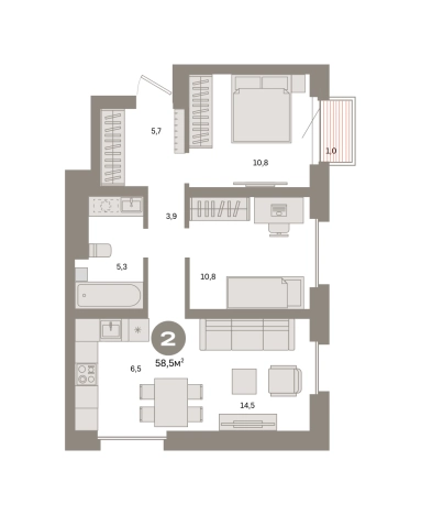 Купить квартиру в новостройках в районе Метрогородок в Москве. Вариант № 119597, 0, площадь -  квм, цена 20490000 рублей