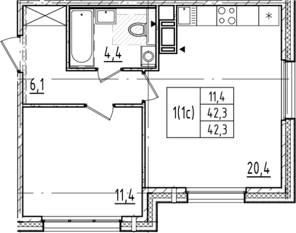 Купить двухкомнатную квартиру в новостройках в ЖК Большая Охта в Санкт-Петербурге. Вариант № 6244296, 0, площадь -  квм, цена 14682753 рублей