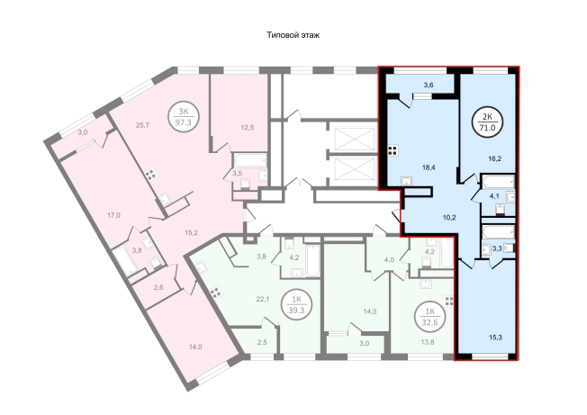 Купить двухкомнатную квартиру на улице Лакина в Владимире. Вариант № 5477267, 0, площадь - квм, цена 13482400 рублей
