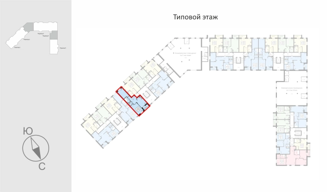 Купить двухкомнатную квартиру в ЖК Заречье Парк (Владимир) в Владимирской области. Вариант № 9600148, 1, площадь -  квм, цена 7138170 рублей