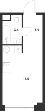 Купить Студию в новостройках на улице 1-й Грайвороновский проезд в Москве. Вариант № 156566, 0, площадь -  квм, цена 16450150 рублей