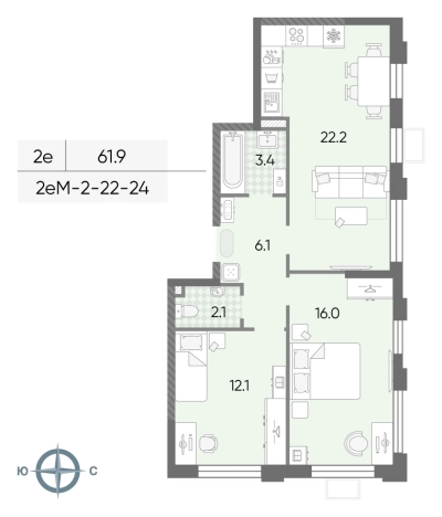 Купить квартиру в ЖК Лучи в Москве. Вариант № 8183100, 0, площадь - квм, цена 20303200 рублей
