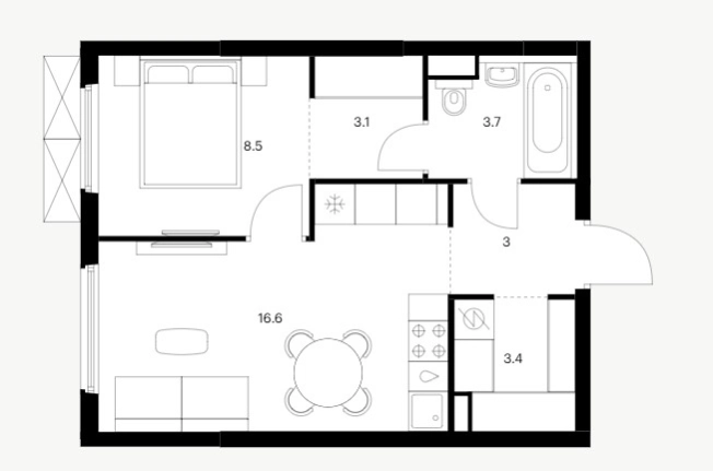 Купить квартиру на улице проспект Кирова в Нижнем Новгороде. Вариант № 2797281, 0, площадь -  квм, цена 6909320 рублей