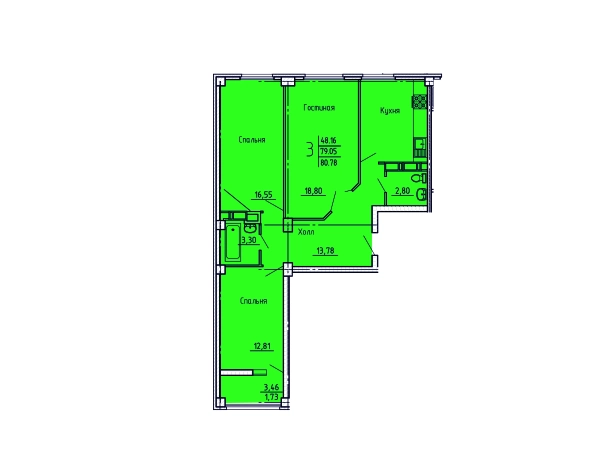 Купить квартиру на вторичке в ЖК Жилой комплекс "Арбековская застава" в Пензе. Вариант № 8918496, 0, площадь -  квм, цена 6260450 рублей