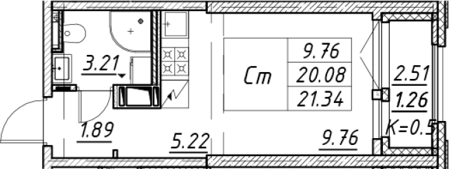 Купить Студию в ЖК Цивилизация на Неве в Санкт-Петербурге. Вариант № 7849915, 0, площадь -  квм, цена 8064535 рублей